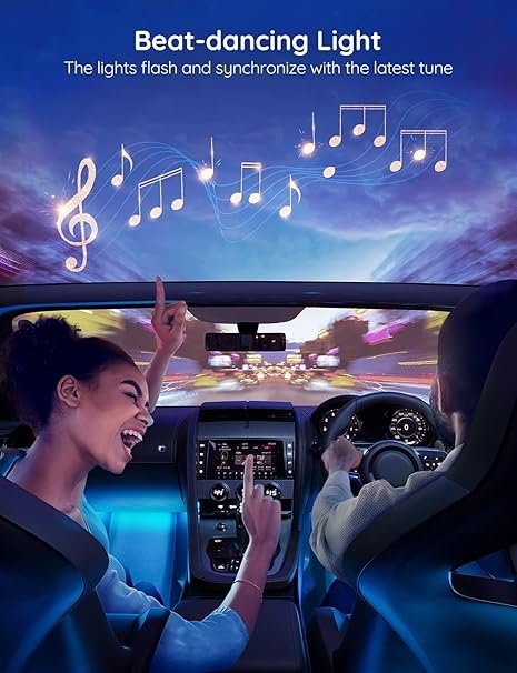 Govee Car LED Lights, Smart Interior Lights with App Control, RGB Inside Car Lights - Image 7